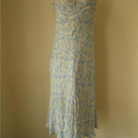 J. Crew Spaghetti Straps Blue Lavender Tan Silk - Picture 2 of 2